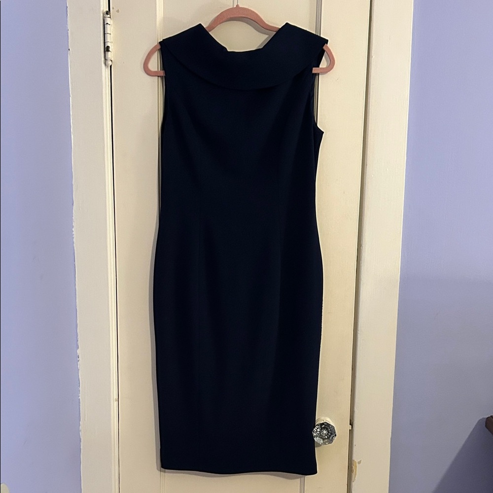 Adrianna Papell Navy Cocktail Dress
